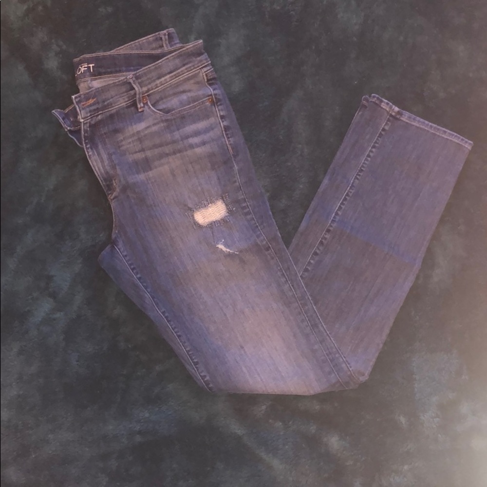 LOFT (Tall) Modern Straight Stitch Jeans NWOT